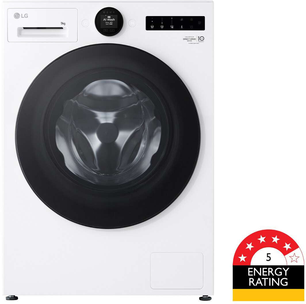 LG 9kg Series 9 Front Load Washing Machine WX9-1409W | Greater Sydney Only