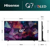Hisense 100" Q7S Hi-QLED 4K Smart TV 100Q7SAU | Greater Sydney Only