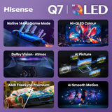 Hisense 100" Q7S Hi-QLED 4K Smart TV 100Q7SAU | Greater Sydney Only