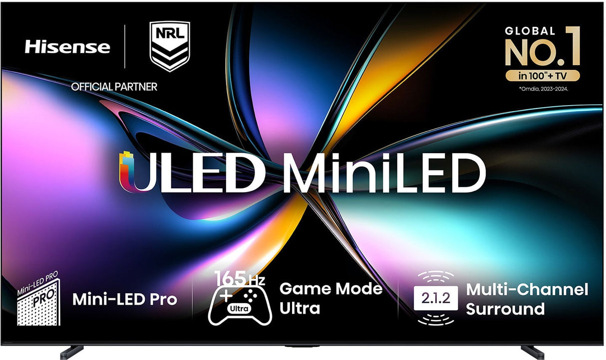 Hisense 100" U7QAU Mini-LED ULED 4K Smart TV 100U7QAU | Greater Sydney Only