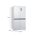 CHiQ 601L Quad Door Refrigerator White CCD598NWS