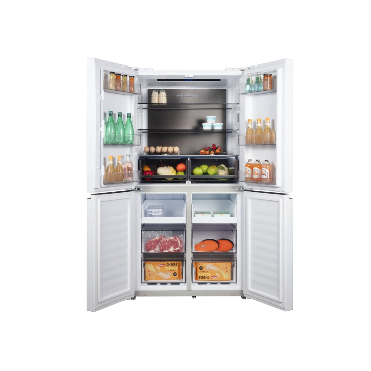 CHiQ 601L Quad Door Refrigerator White CCD598NWS