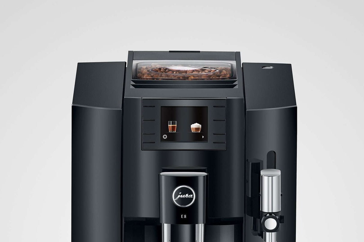 Jura E8 Piano Black Automatic Coffee Machine 15372