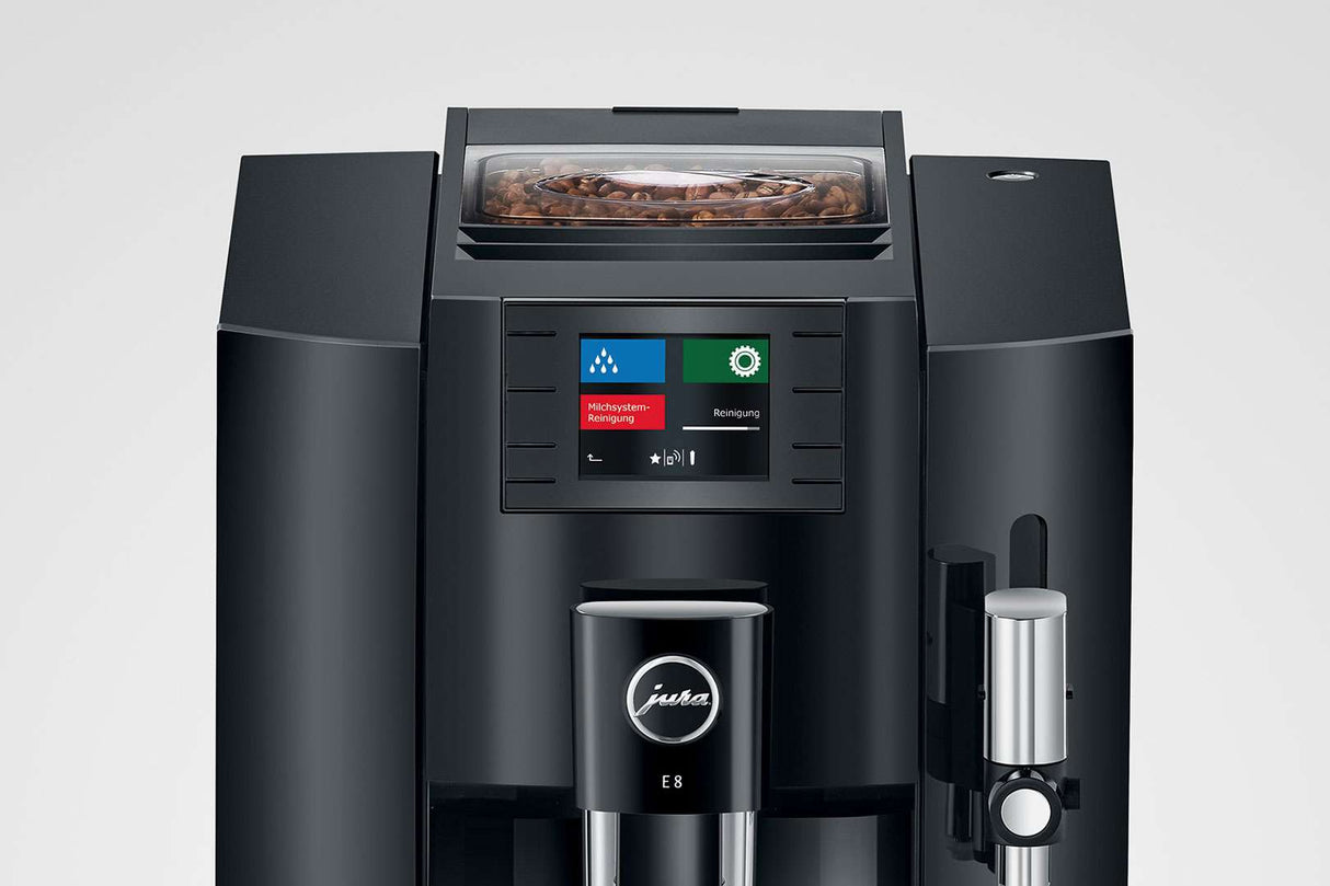 Jura E8 Piano Black Automatic Coffee Machine 15372