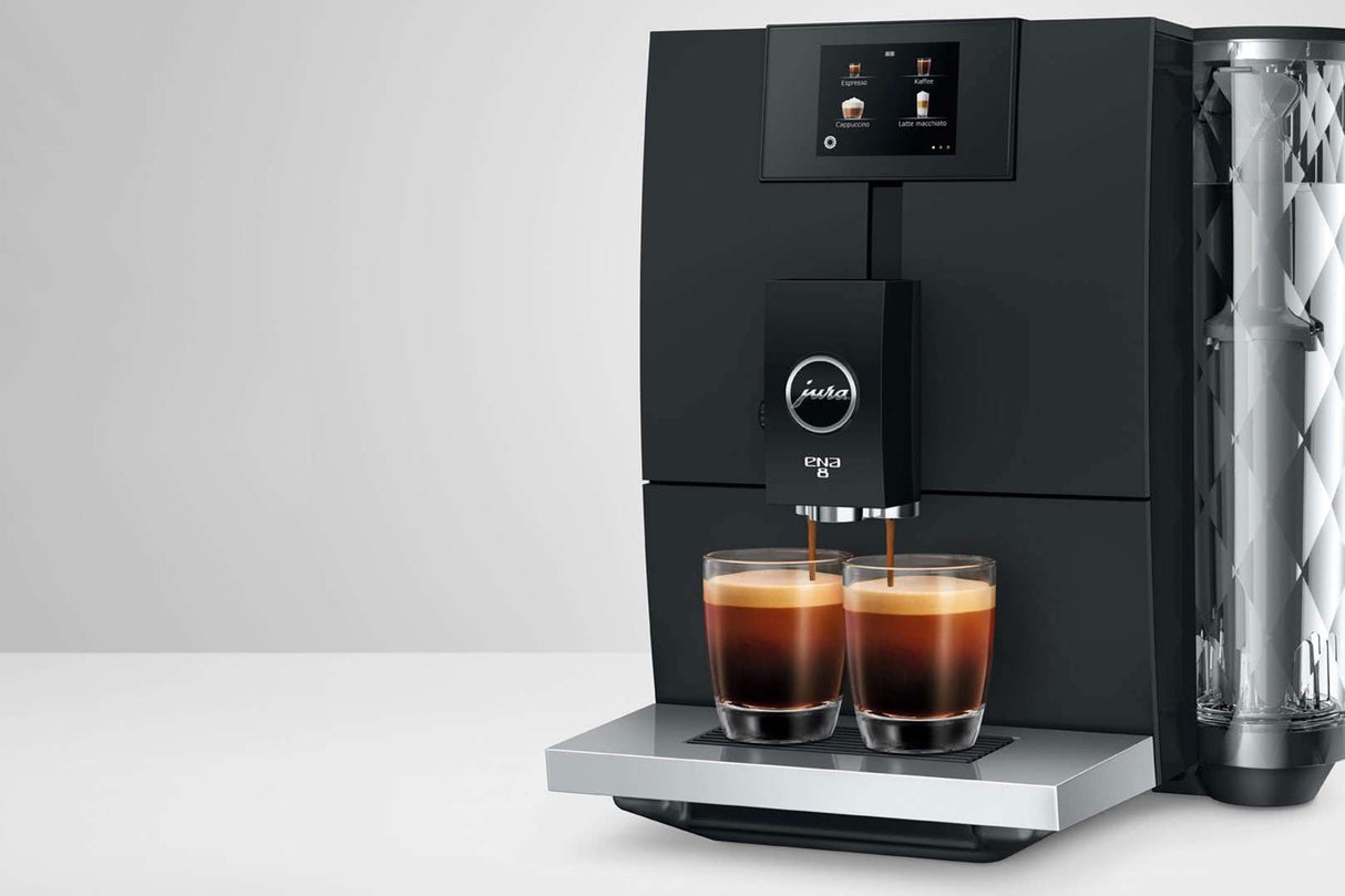 Jura ENA 8 Touch Full Metropolitan Black Automatic Coffee Machine 15526