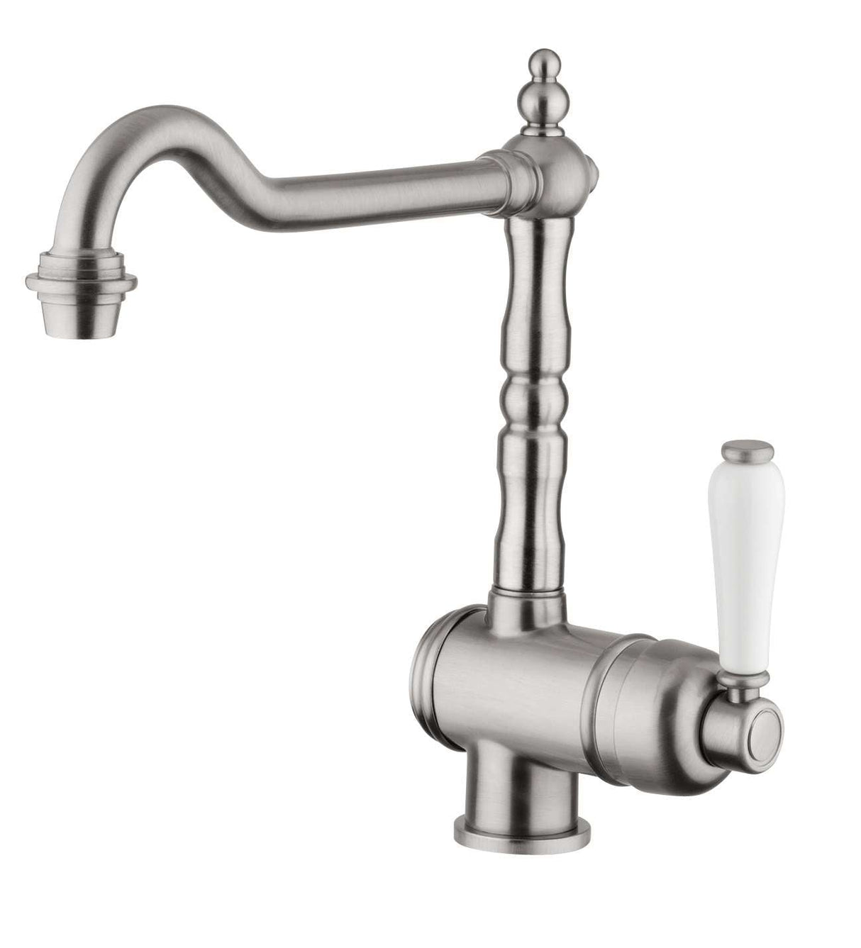 Abey Brushed Nickel Provincial Single Lever Kitchen Mixer Tap 2050BN