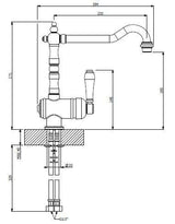 Abey Bronze Provincial Single Lever Kitchen Mixer Tap 2050BR