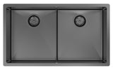 Abey Piazza Double Square Bowl Undermount Sink CR340DB