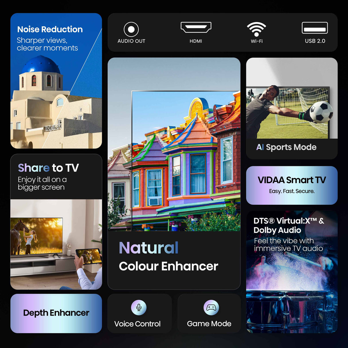 Hisense 32" Series A4QAU HD Smart LED TV 32A4QAU