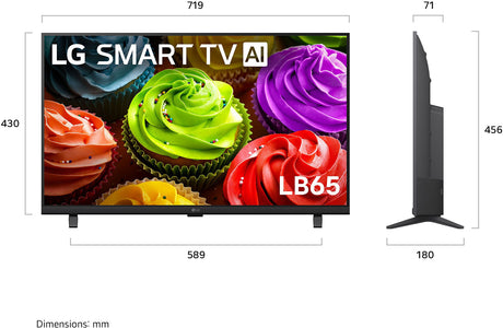LG 32" LB65 HD Smart TV 2026 32LB655BPSA