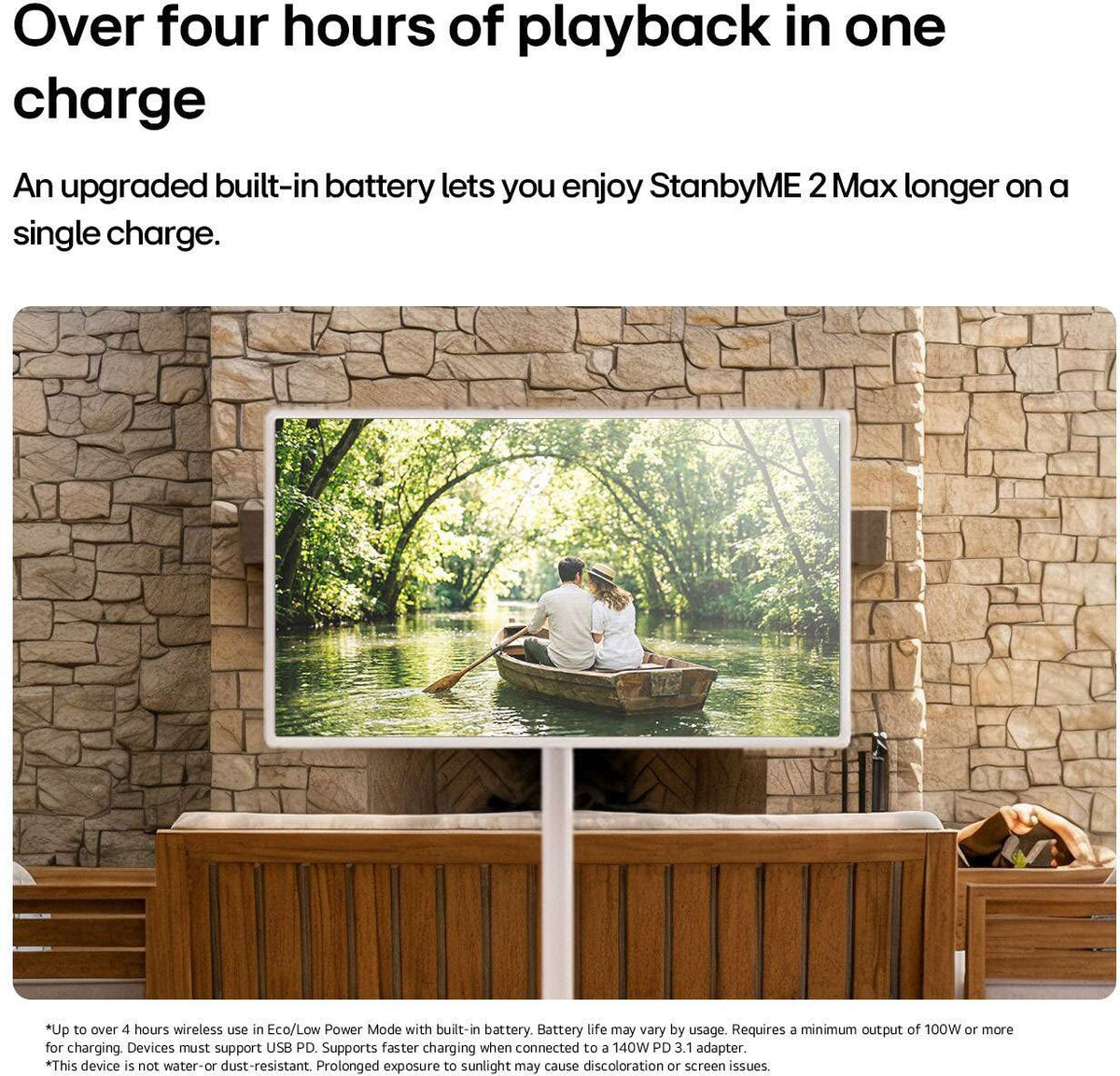 LG StanbyME 32" 2 Max LX6 Portable Smart Touch Screen 32LX6BDGA