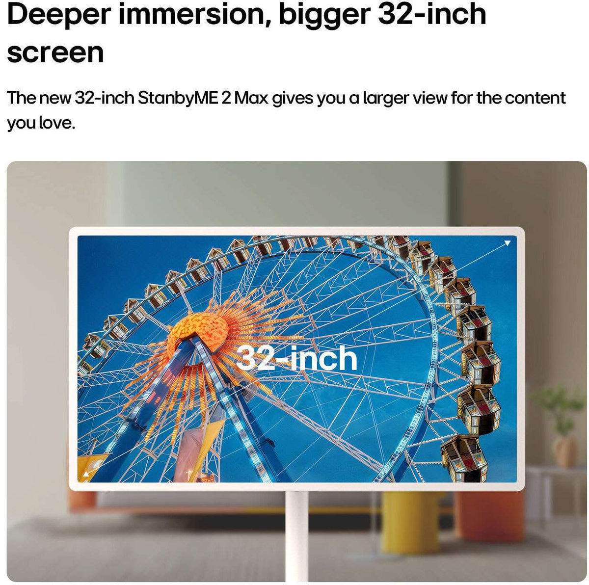 LG StanbyME 32" 2 Max LX6 Portable Smart Touch Screen 32LX6BDGA