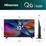 Hisense 32" Q6S Hi-QLED Full HD Smart TV 32Q6SAU