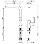 Abey Lucia Side Lever Sink Mixer Tap 3K2