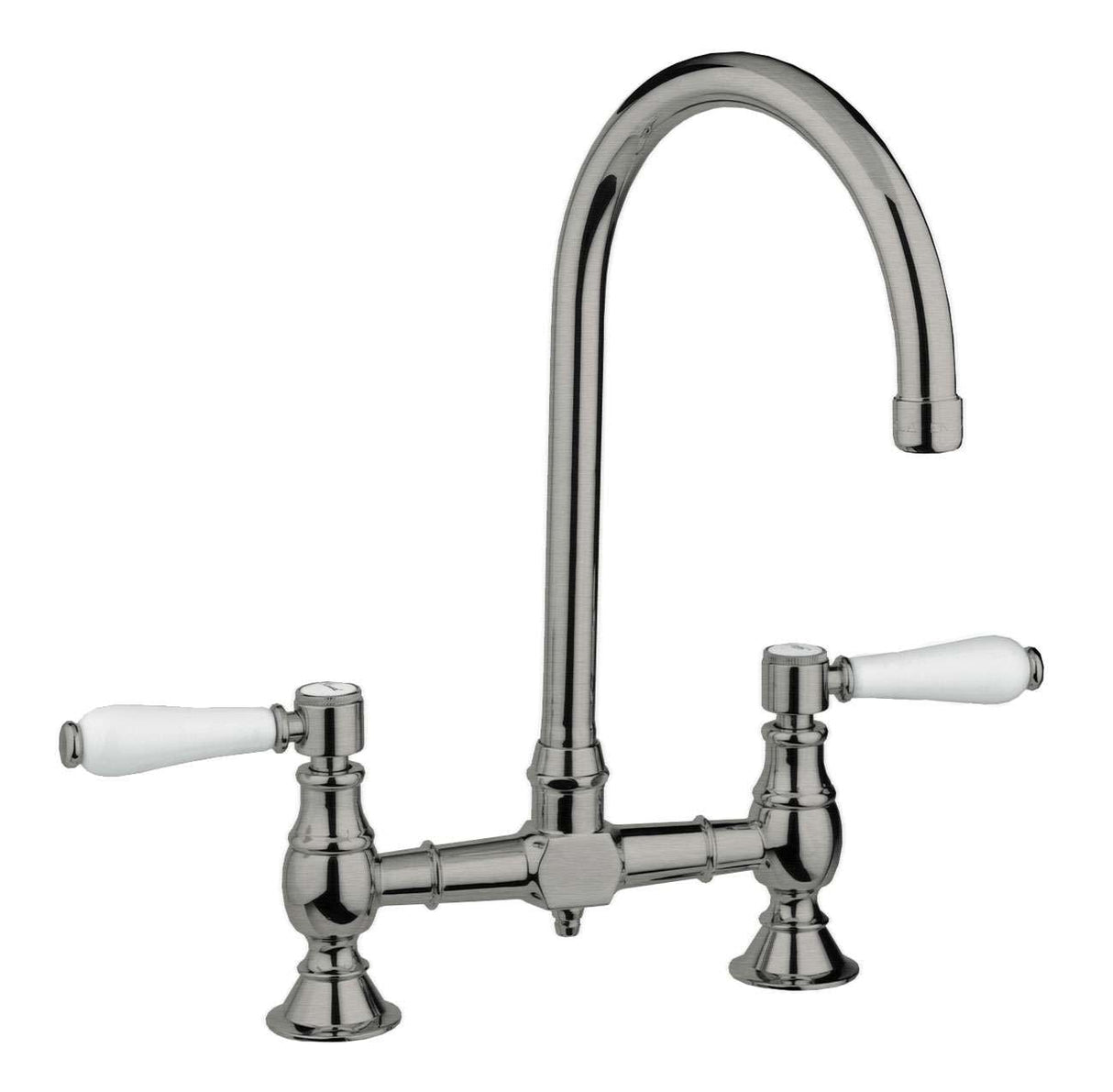 Abey Brushed Nickel Provincial Exposed Breach Kitchen Tap 400160BN