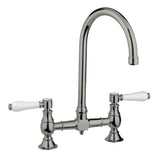 Abey Brushed Nickel Provincial Exposed Breach Kitchen Tap 400160BN