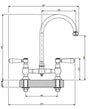 Abey Bronze Provincial Exposed Breach Kitchen Tap 400160BR