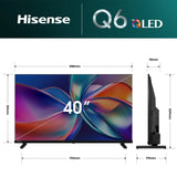 Hisense 40" Q6S Hi-QLED Full HD Smart TV 40Q6SAU
