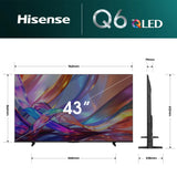 Hisense 75" Q6S Hi-QLED 4K Smart TV 75Q6SAU