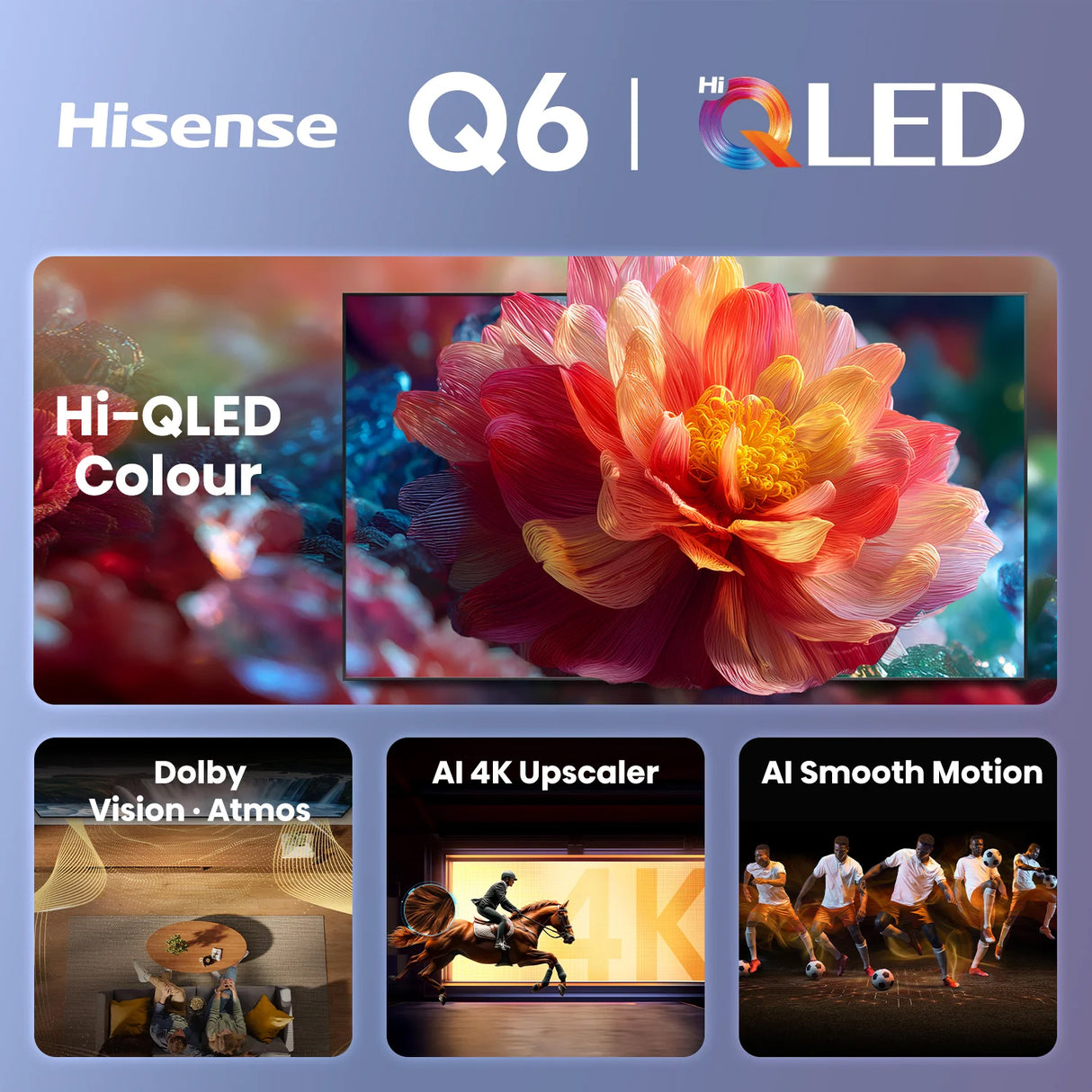 Hisense 75" Q6S Hi-QLED 4K Smart TV 75Q6SAU