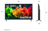 LG 43" QNED80 4K Smart QNED Mini LED AI TV 43QNED80BSA