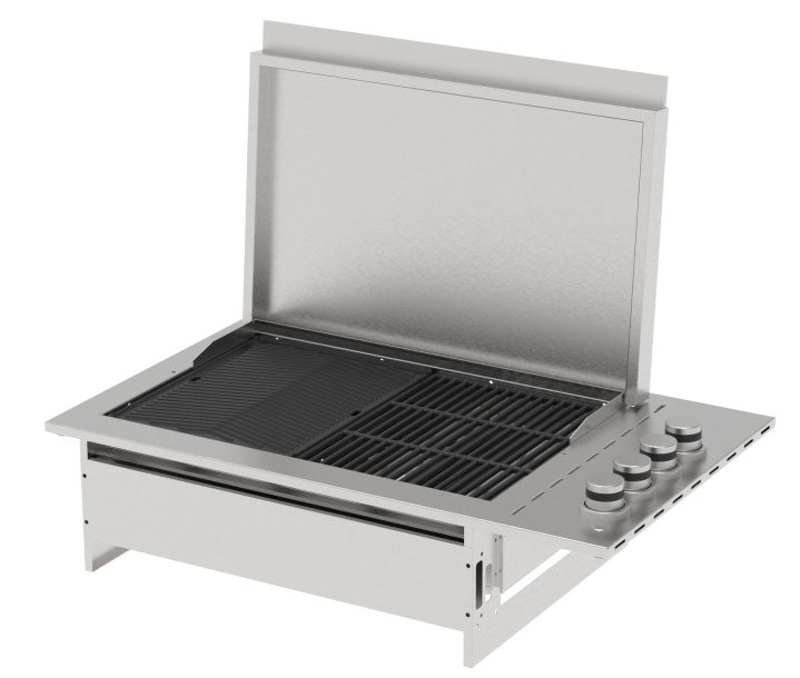 Casa 4 Burner Built-In Gas BBQ Grill Stainless Steel 4CBBQSS