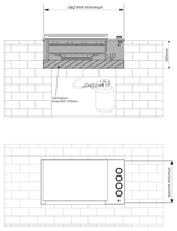 Casa 4 Burner Built-In Gas BBQ Grill Stainless Steel 4CBBQSS