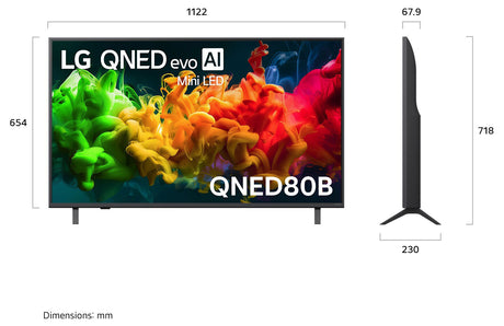 LG 50" QNED80 4K Smart QNED Mini LED AI TV 50QNED80BSA