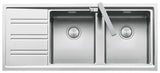 Abey Easy Double Bowl Inset Sink With Drainer EASY200R