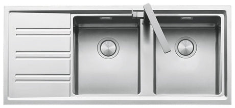 Abey Easy Double Bowl Inset Sink With Drainer EASY200R