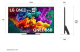 LG 55" QNED86 4K Smart QNED evo Mini LED AI TV 55QNED86BSA