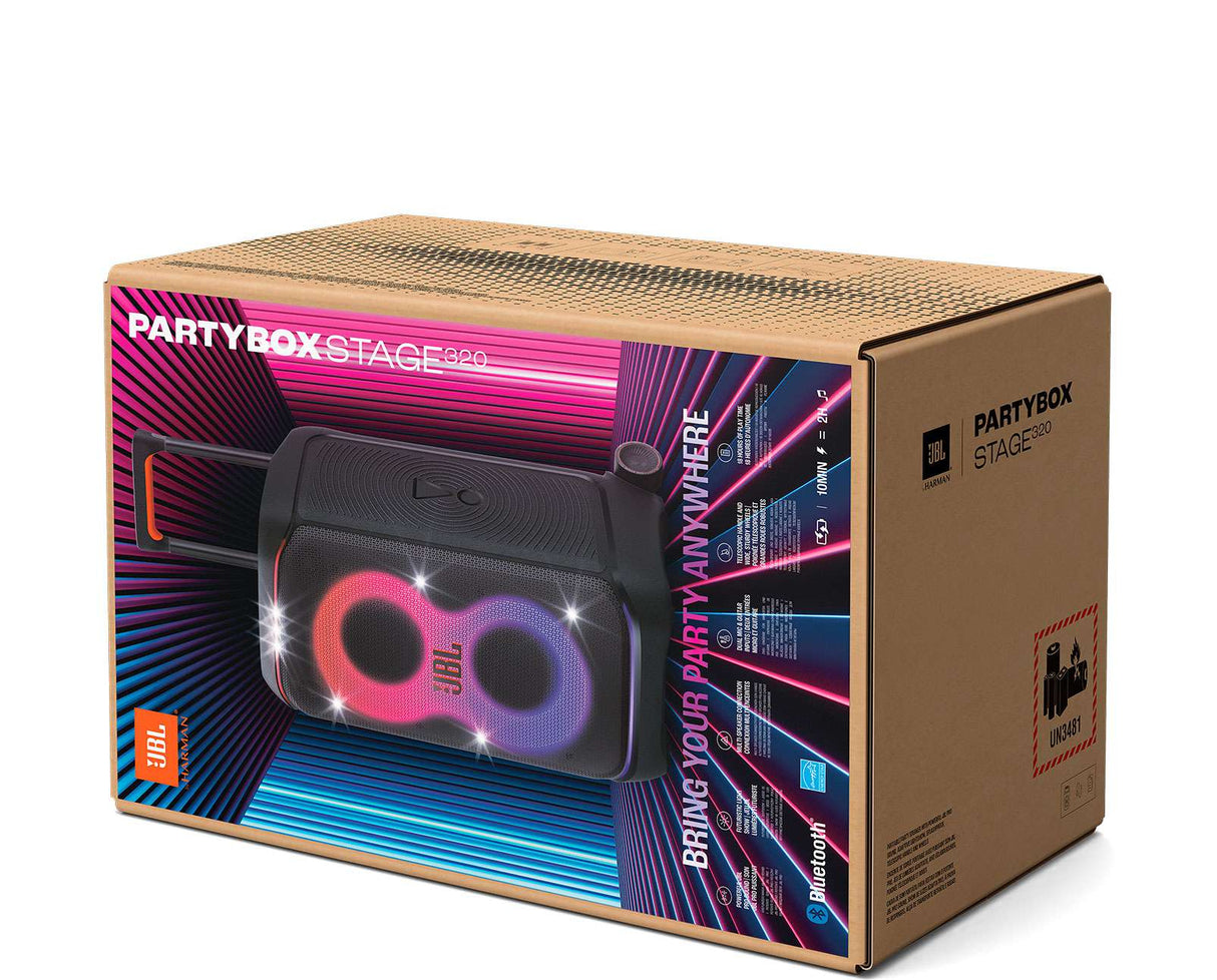 JBL PartyBox Stage 320 Portable Party Speaker Black 6254237