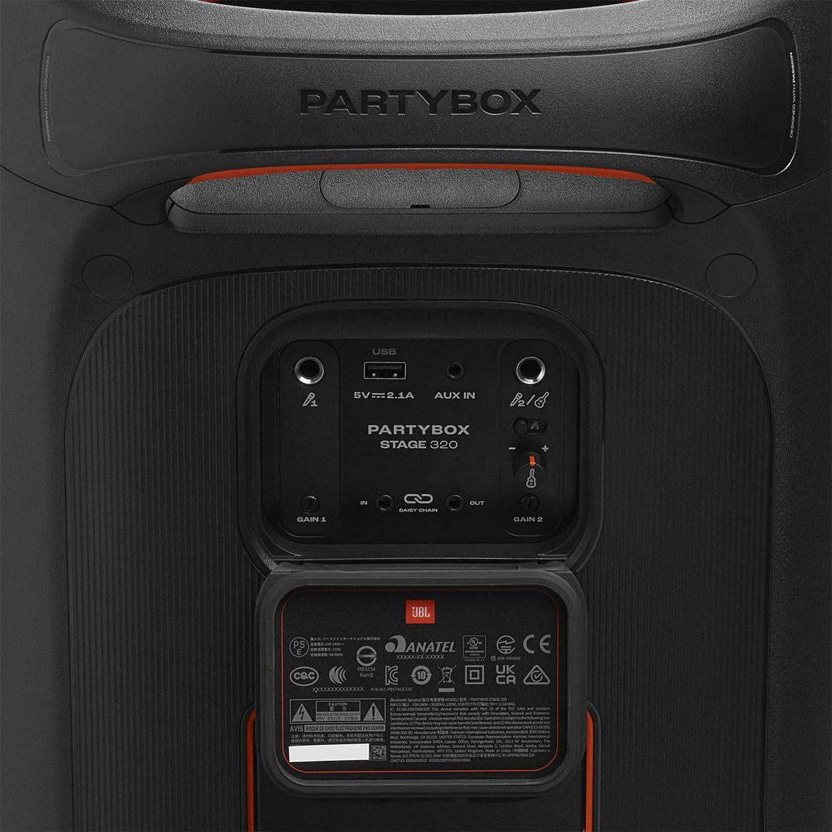 JBL PartyBox Stage 320 Portable Party Speaker Black 6254237