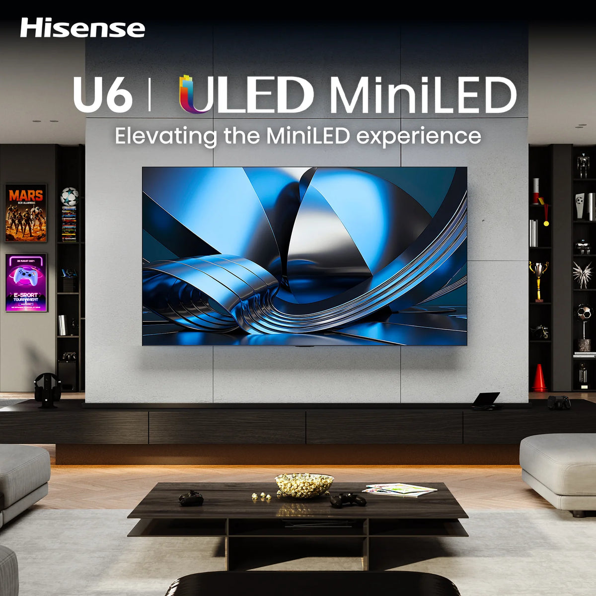 Hisense 75" Series U6S ULED Mini-LED 4K Smart TV 75U6SAU