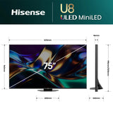 Hisense 75" U85 Mini-LED ULED 4K Smart TV 75U85AU
