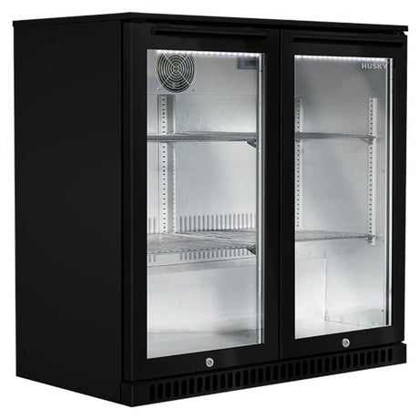 Husky 190L Double Door Bar Fridge ALF-C2-BLK-840 | Greater Sydney Only