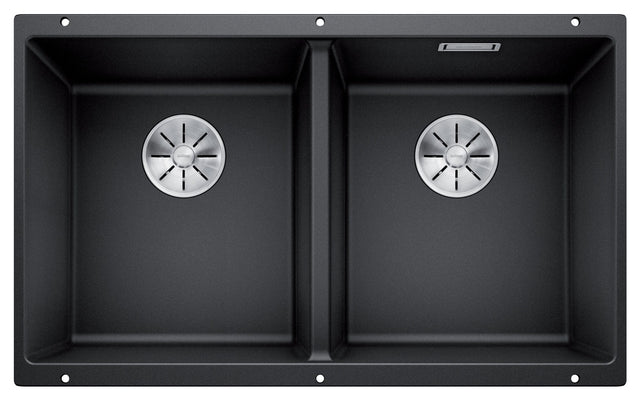 Blanco Rock Grey Double Bowl Undermount Granite Sink SUB350350UGK5 526854