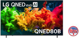 LG 85" QNED80 4K Smart QNED evo Mini LED AI TV 85QNED80BSA