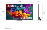 LG 86" QNED86 4K Smart QNED evo Mini LED AI TV 86QNED86BSA