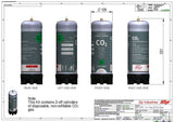 ZIP Sparkling Replacement Cartridges (2 X 1kg/2.2L Tanks) 91295