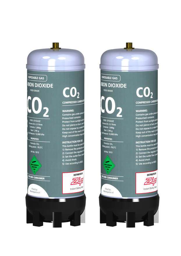 ZIP Sparkling Replacement Cartridges (2 X 1kg/2.2L Tanks) 91295