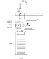 Billi B3000 Chilled Filtered Water with Round Slimline Dispenser 913000RMB