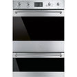 Smeg 60cm 120L Double Pyrolytic Electric Wall Oven Stainless Steel DOSPA6395X