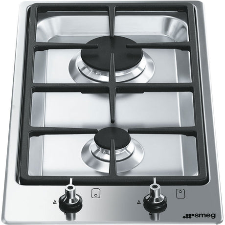 Smeg 30cm Domino-Style Stainless Steel Gas Cooktop PGA32G