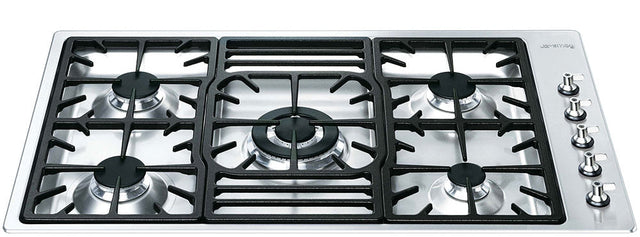 Smeg 90cm Stainless Steel Gas Cooktop PGA95-4