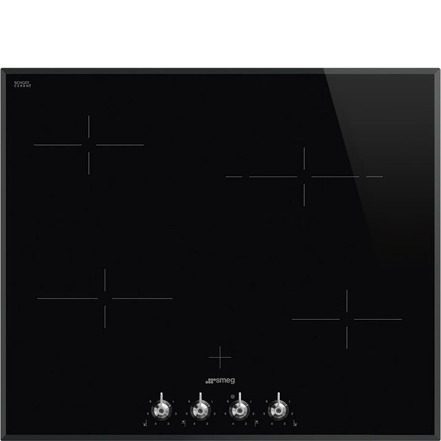 Smeg 60cm Black Ceramic Glass Electric Cooktop SA661X2