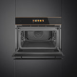 Smeg 45cm Dolce Stil Novo Combi Microwave Electric Built-In Oven Copper Trim SOA4606WM2PNR