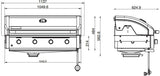 Artusi 4 Burner Built-In BBQ ABIBBQ4