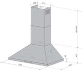Artusi 120cm BBQ Canopy Rangehood ACH12BBQ