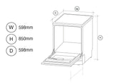Artusi 60cm Freestanding Dishwasher ADW5002W/1